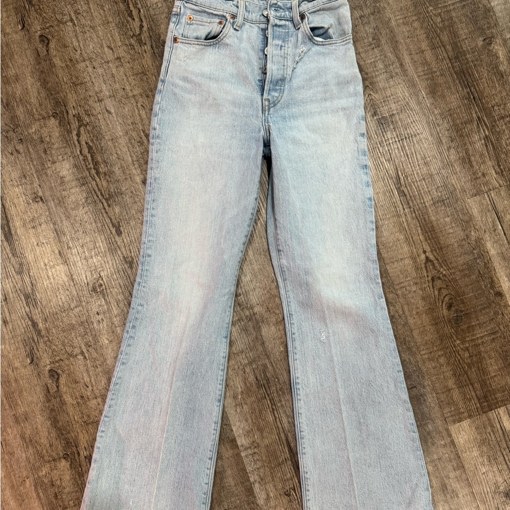 Levi's Light Blue High-Rise Flare Jeans